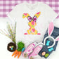 -EAS2516 Yellow Floral Bunny Decal