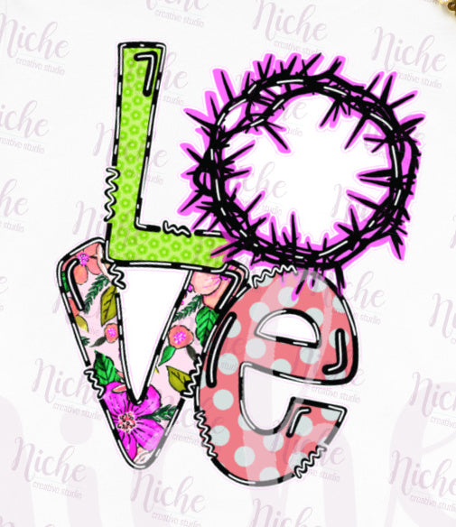-EAS2524 Easter Love Decal