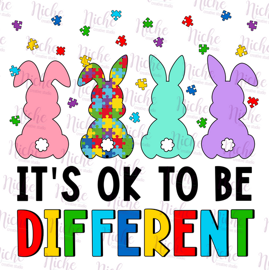 -EAS2535 It's Okay to Be Different Decal