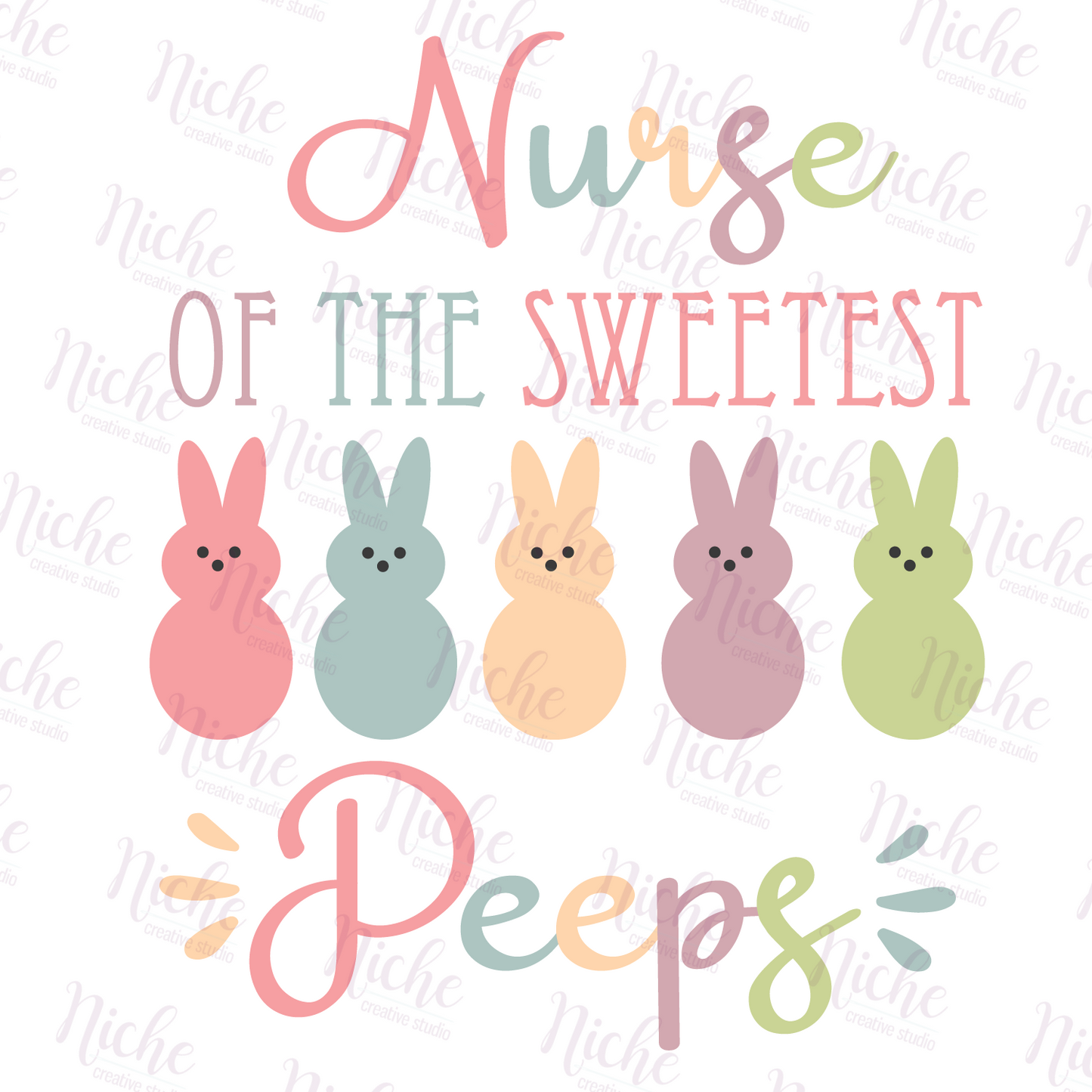 -EAS2537 Nurse of the Sweetest Peeps Decal