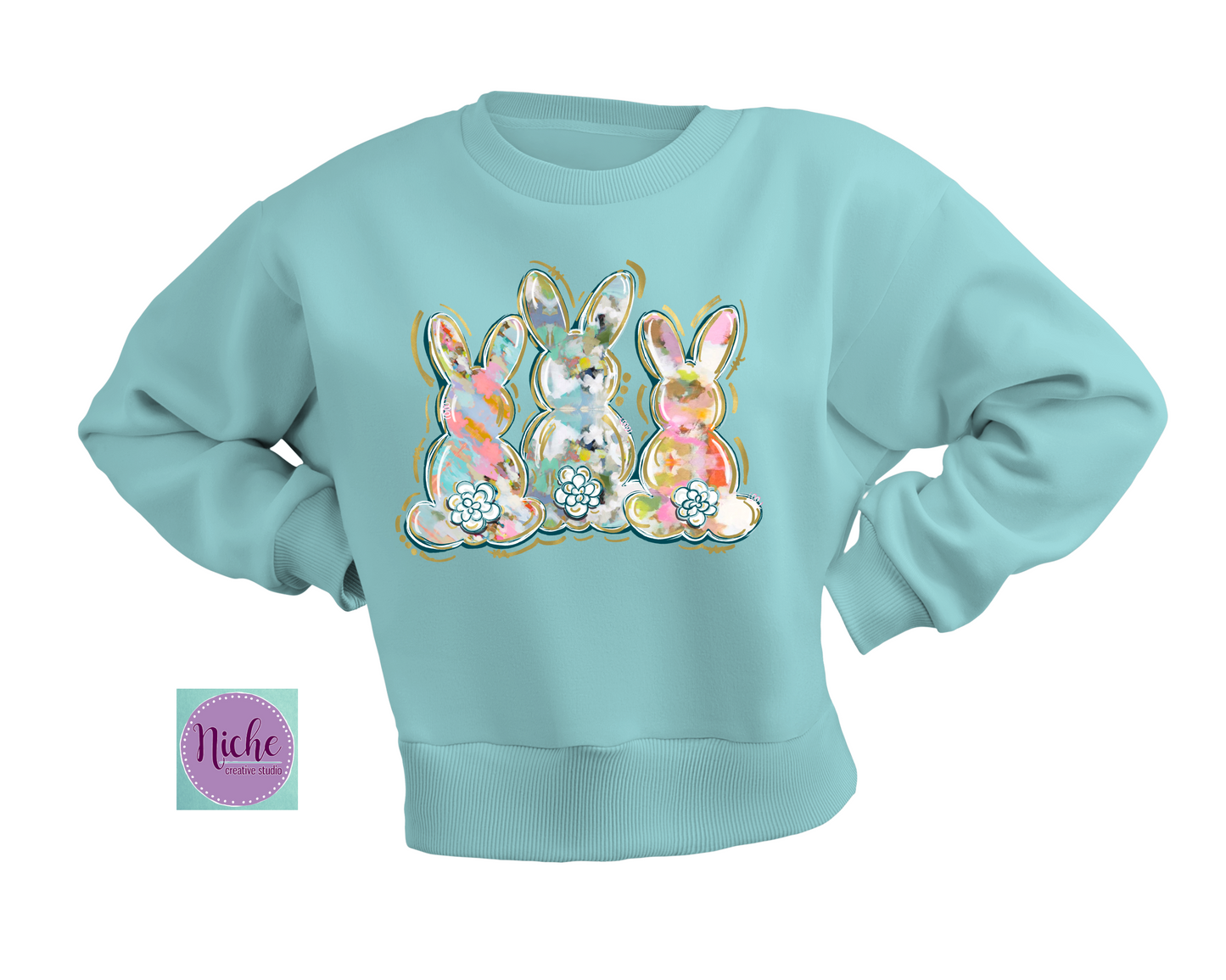 -EAS2900 Watercolor Bunnies Decal