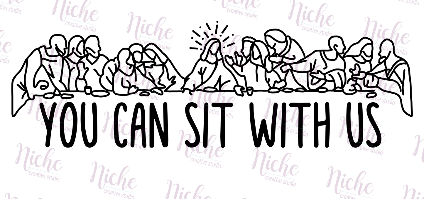-EAS3041 You Can Sit With Us Decal