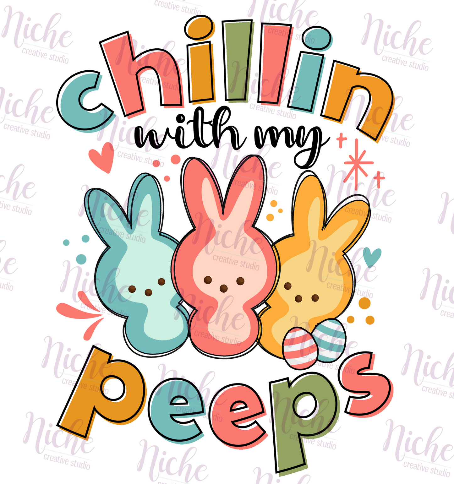 -EAS5006 Chillin with my Peeps Decal