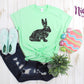 -EAS5008 Distressed Bunny Decal