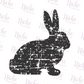 -EAS5008 Distressed Bunny Decal