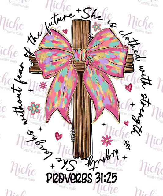-EAS8092 Easter Proverbs 31:35 Decal