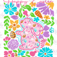 -EAS8094 Boho Floral Decal