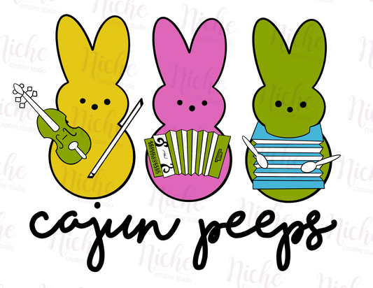 -EAS8115 Easter Cajun Peeps Decal