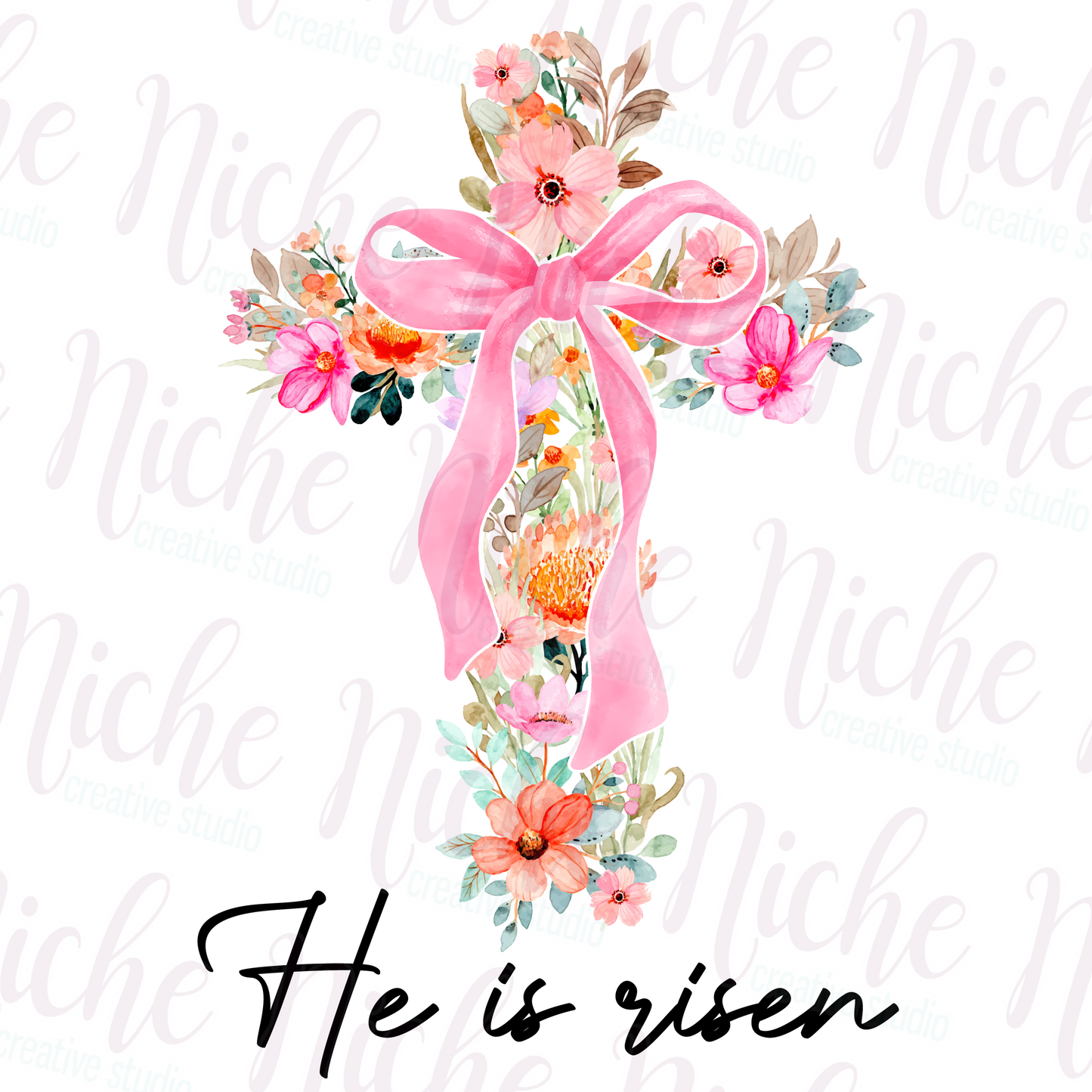 -EAS8120 He is Risen Decal