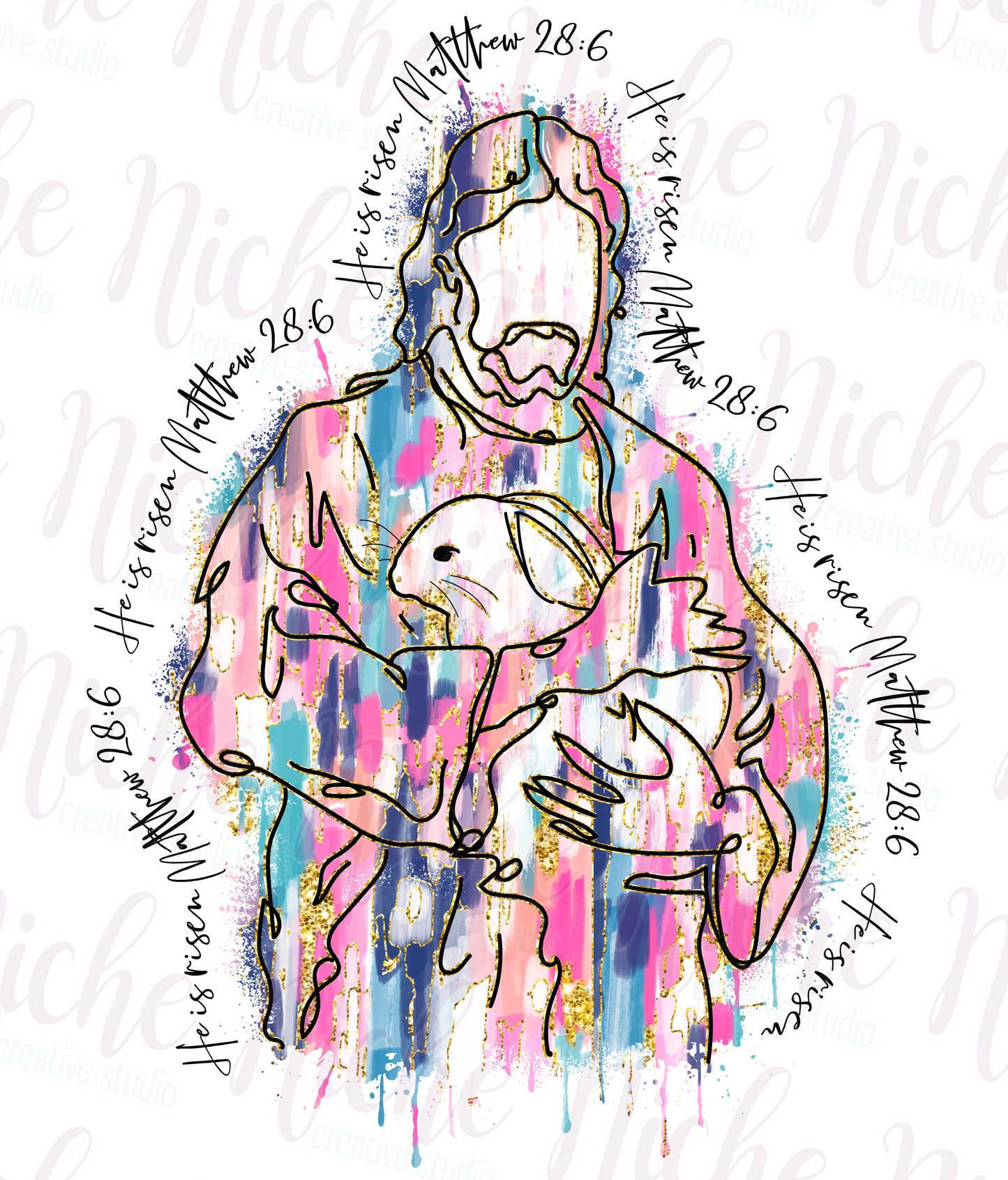 -EAS8121 Matthew He is Risen Decal
