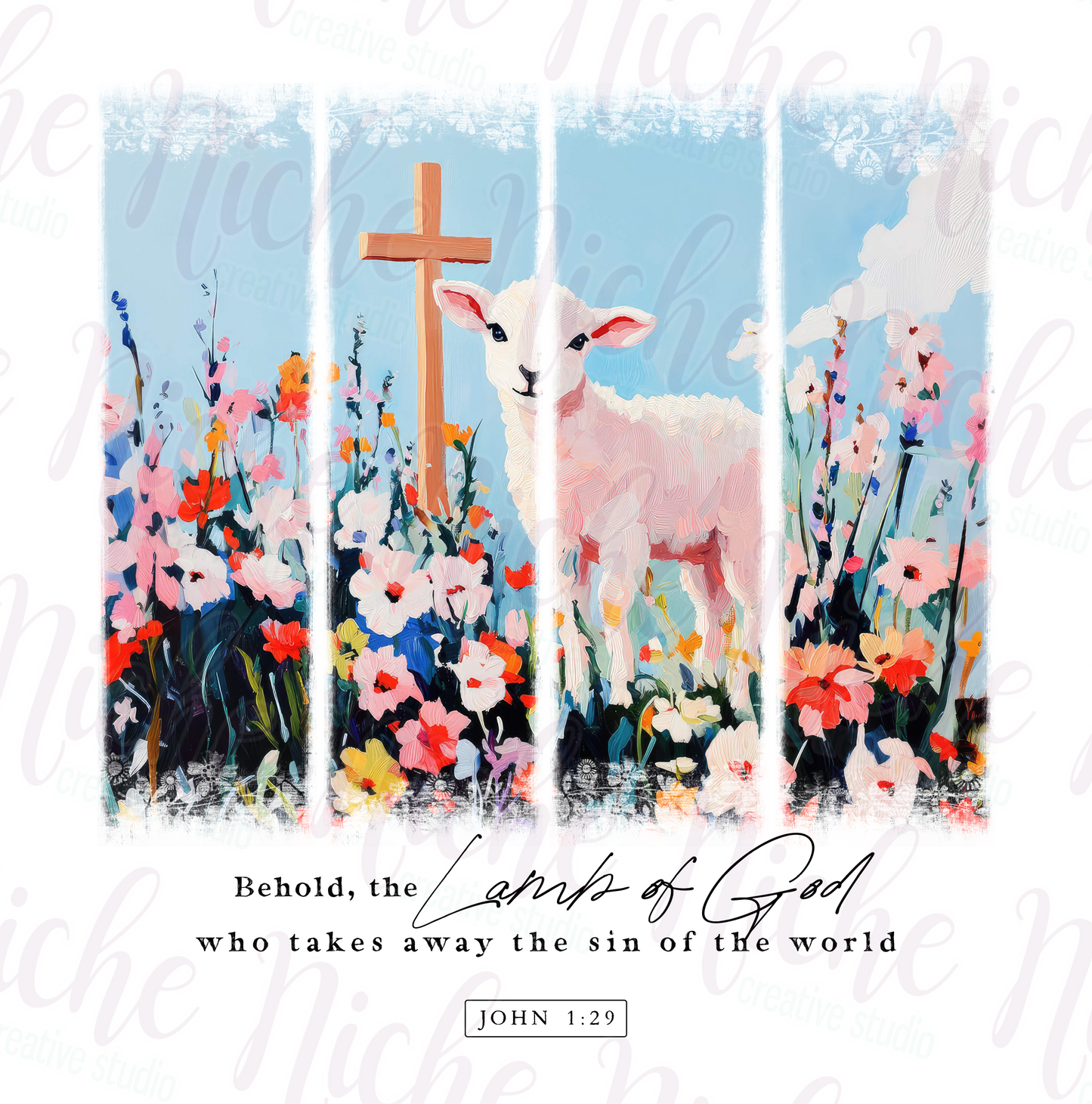 -EAS8124 Behold the Lamb Decal