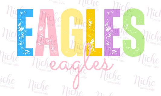 -FBC8258 Eagles Colorful Decal