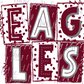 -EDS3010 Eagles Letter Cards Decal