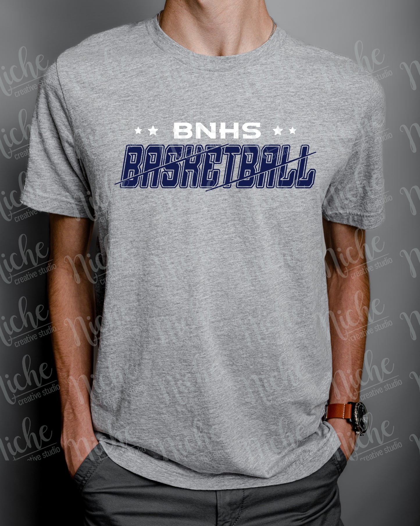EDS3457 BNHS Basketball Navy
