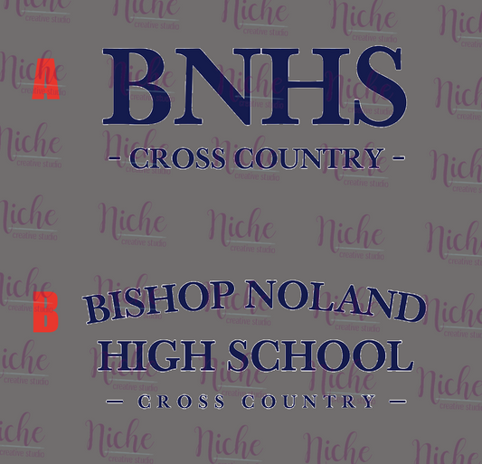 -EDS5386 BNHS Cross Country Decal