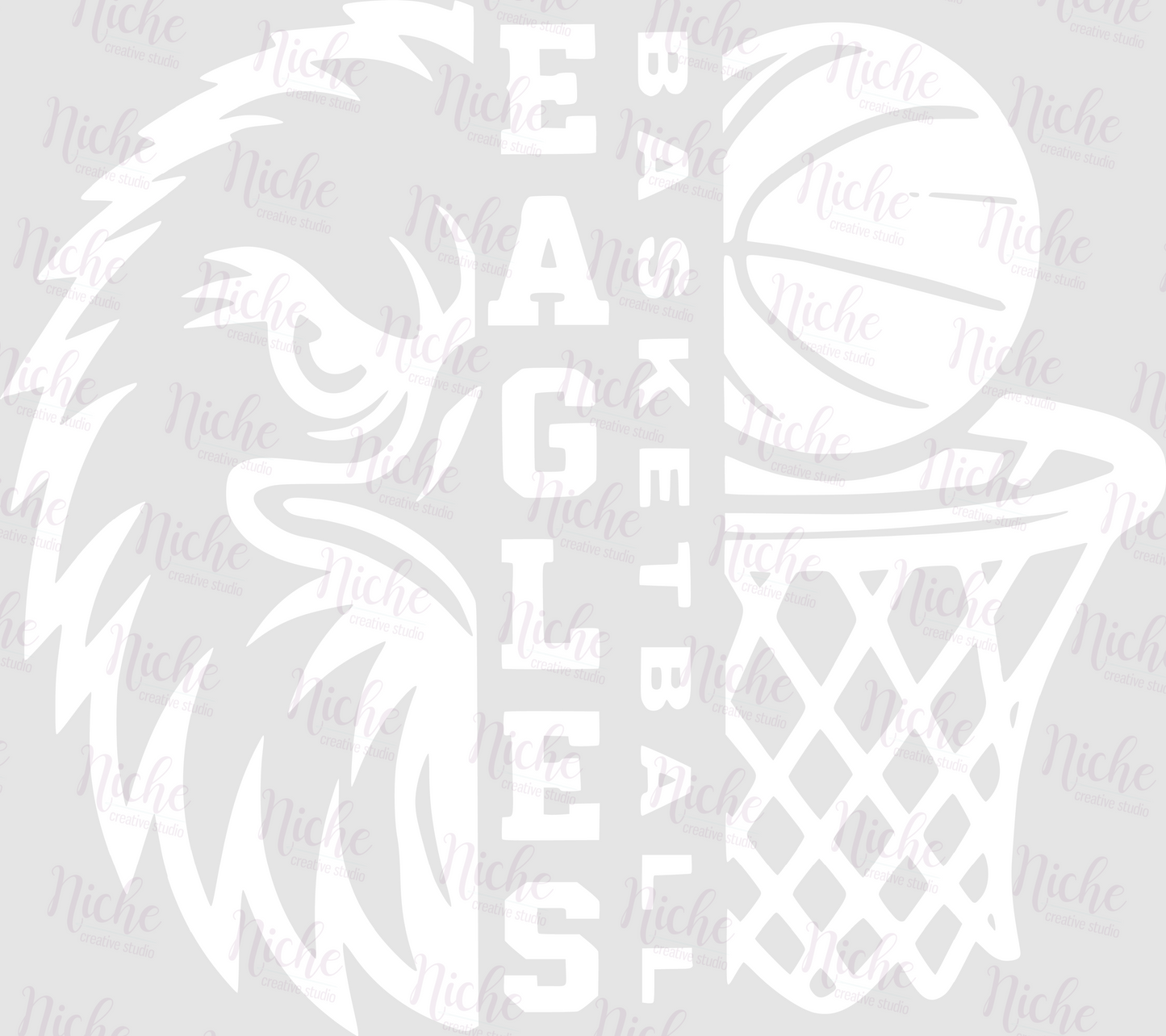 -EDS6024 Eagles Basketball Decal
