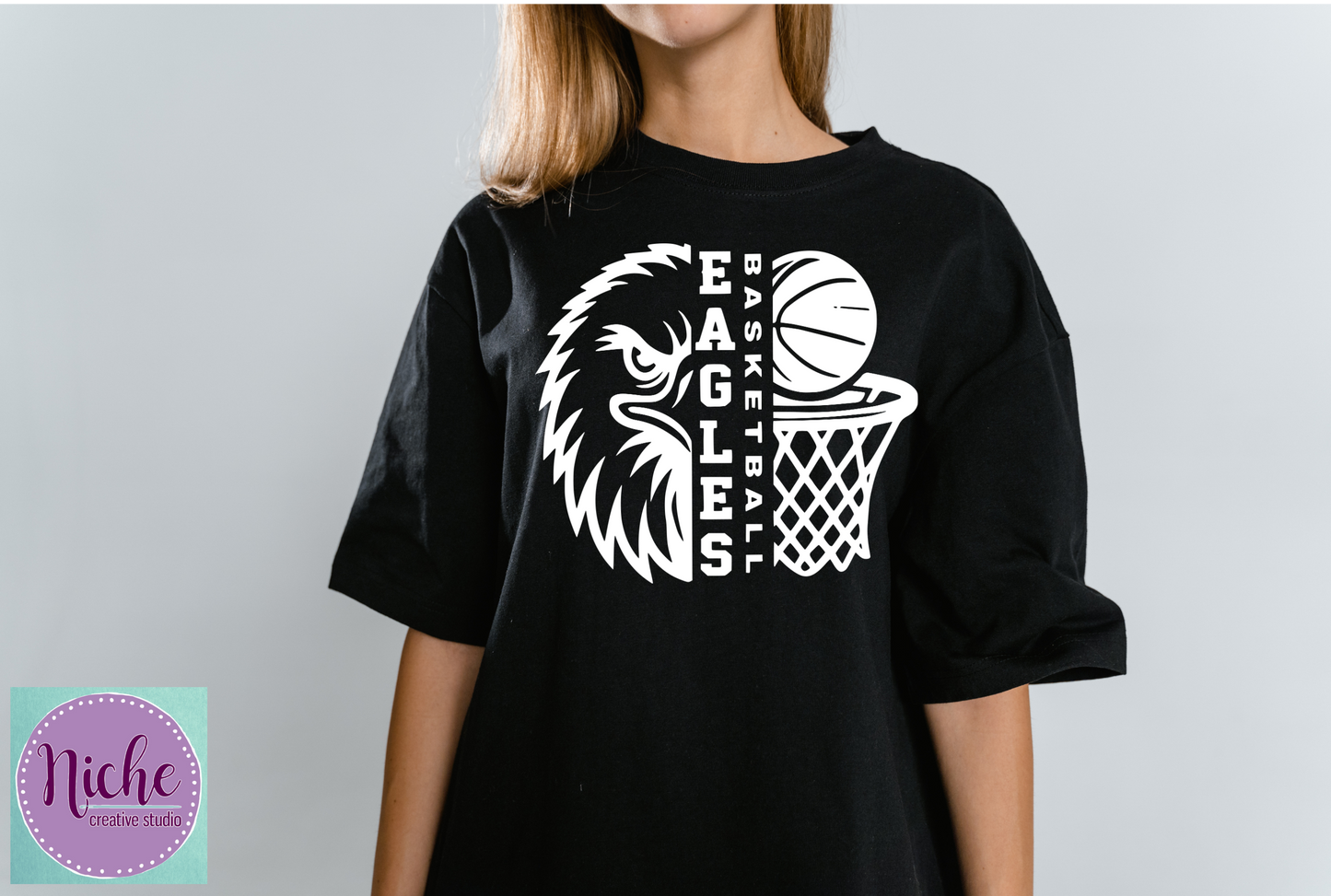 -EDS6024 Eagles Basketball Decal