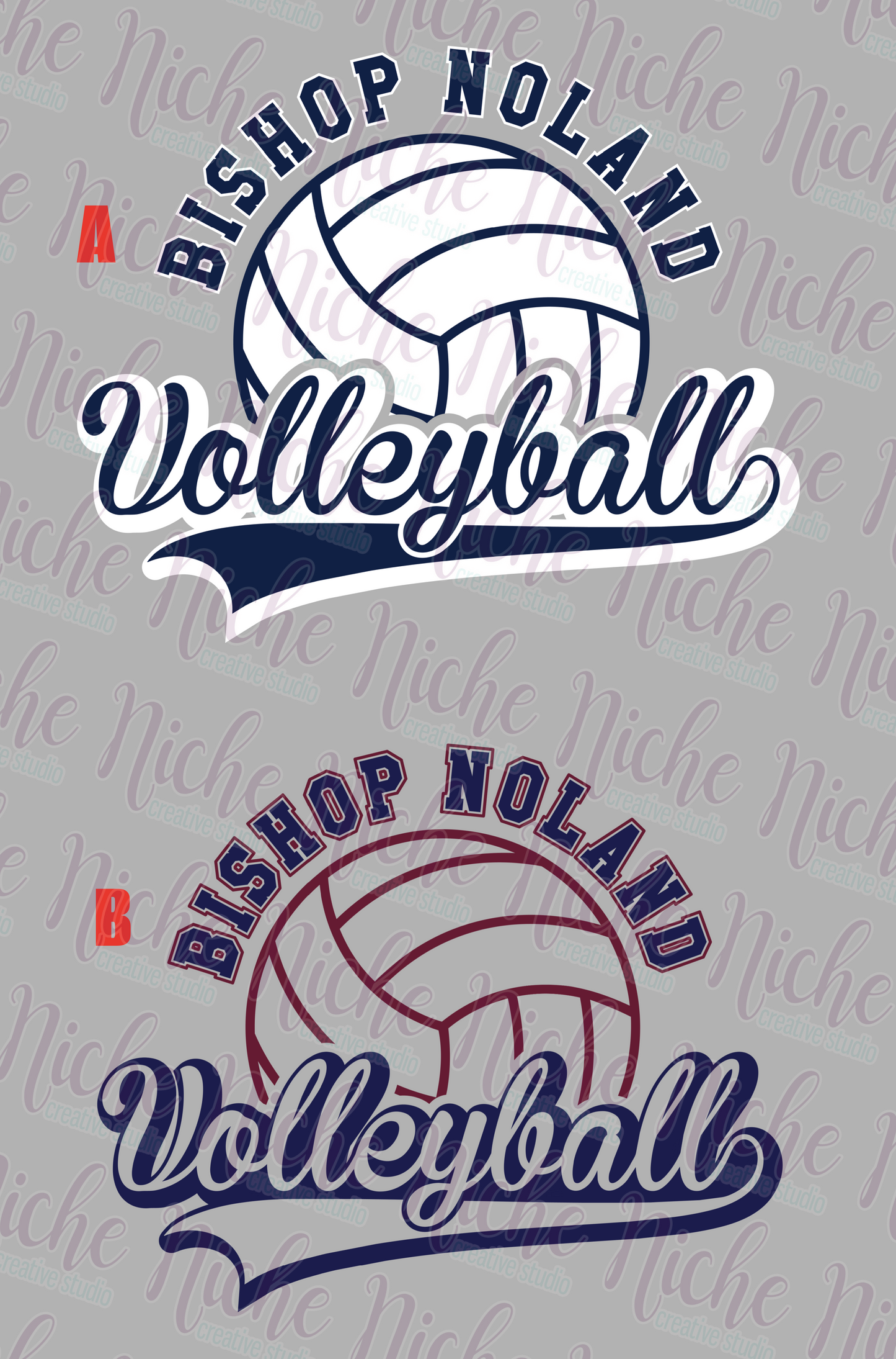 -EDS8001 Bishop Noland Volleyball Decal