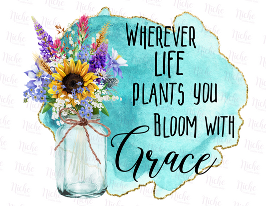 -FAI1470 Bloom with Grace Decal