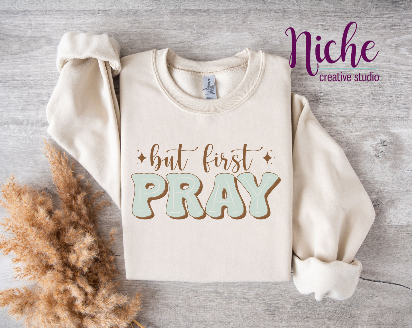 FAI5515 But First Pray Decal