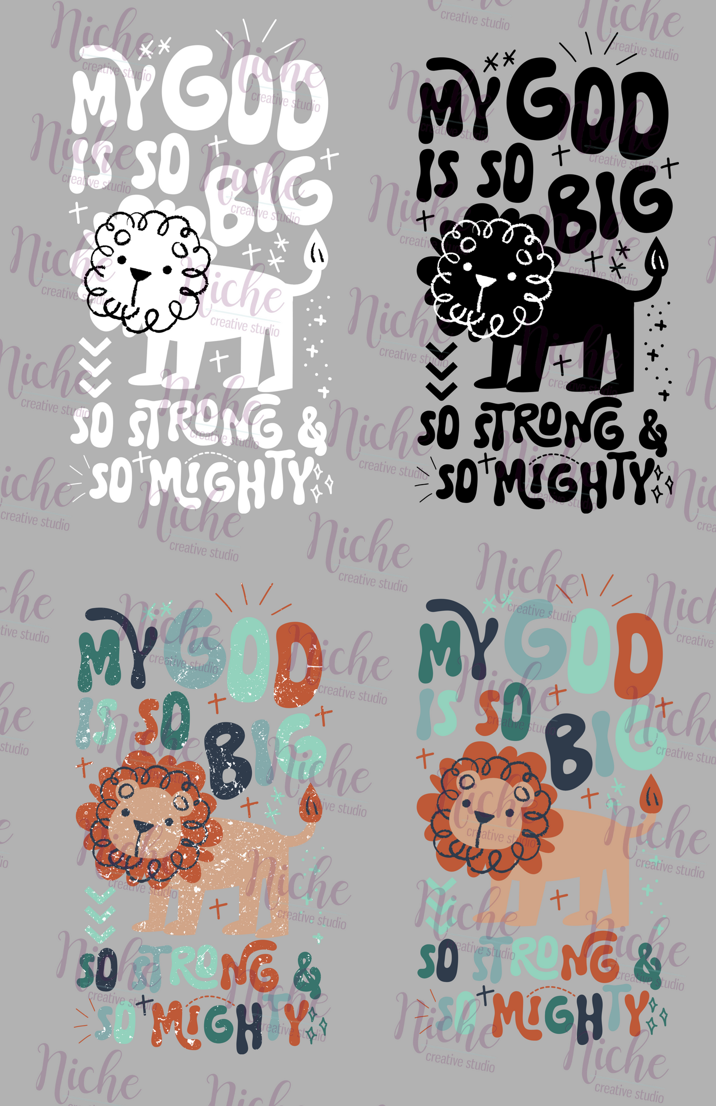 -FAI8245 My God is so Big Mock Decal