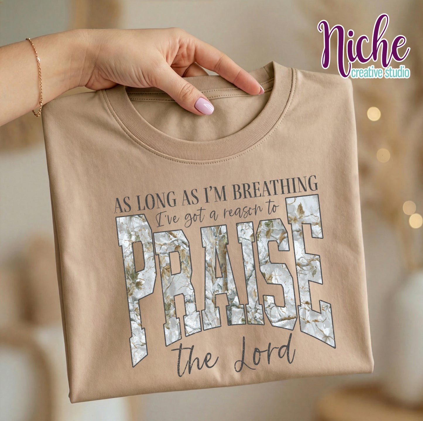 -FAI8574 Praise The Lord Cam Decal
