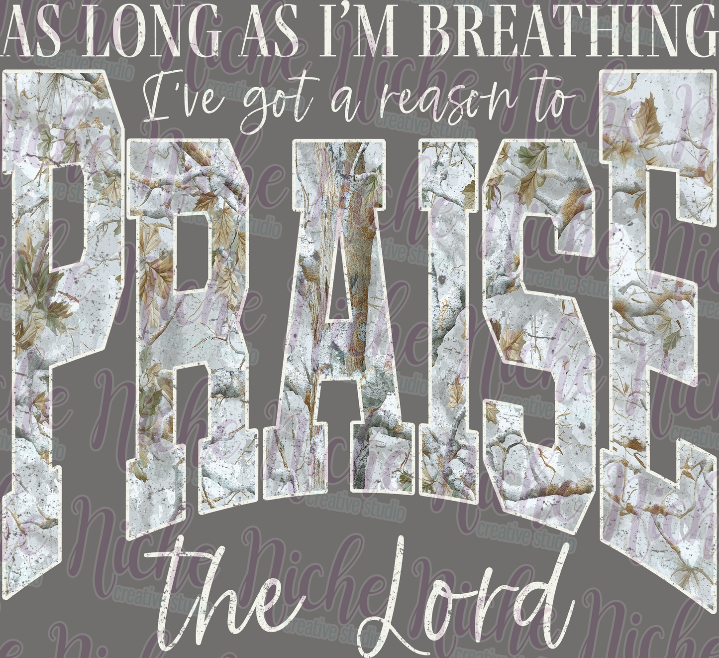-FAI8574 Praise The Lord Cam Decal
