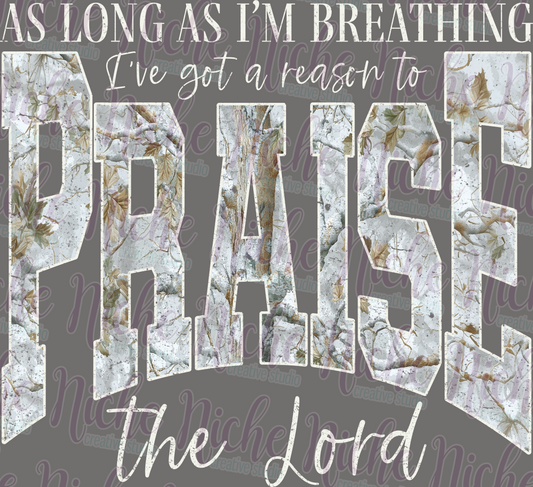 -FAI8574 Praise The Lord Cam Decal