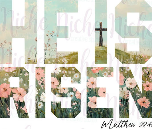-FAI8576 He is Risen Decal