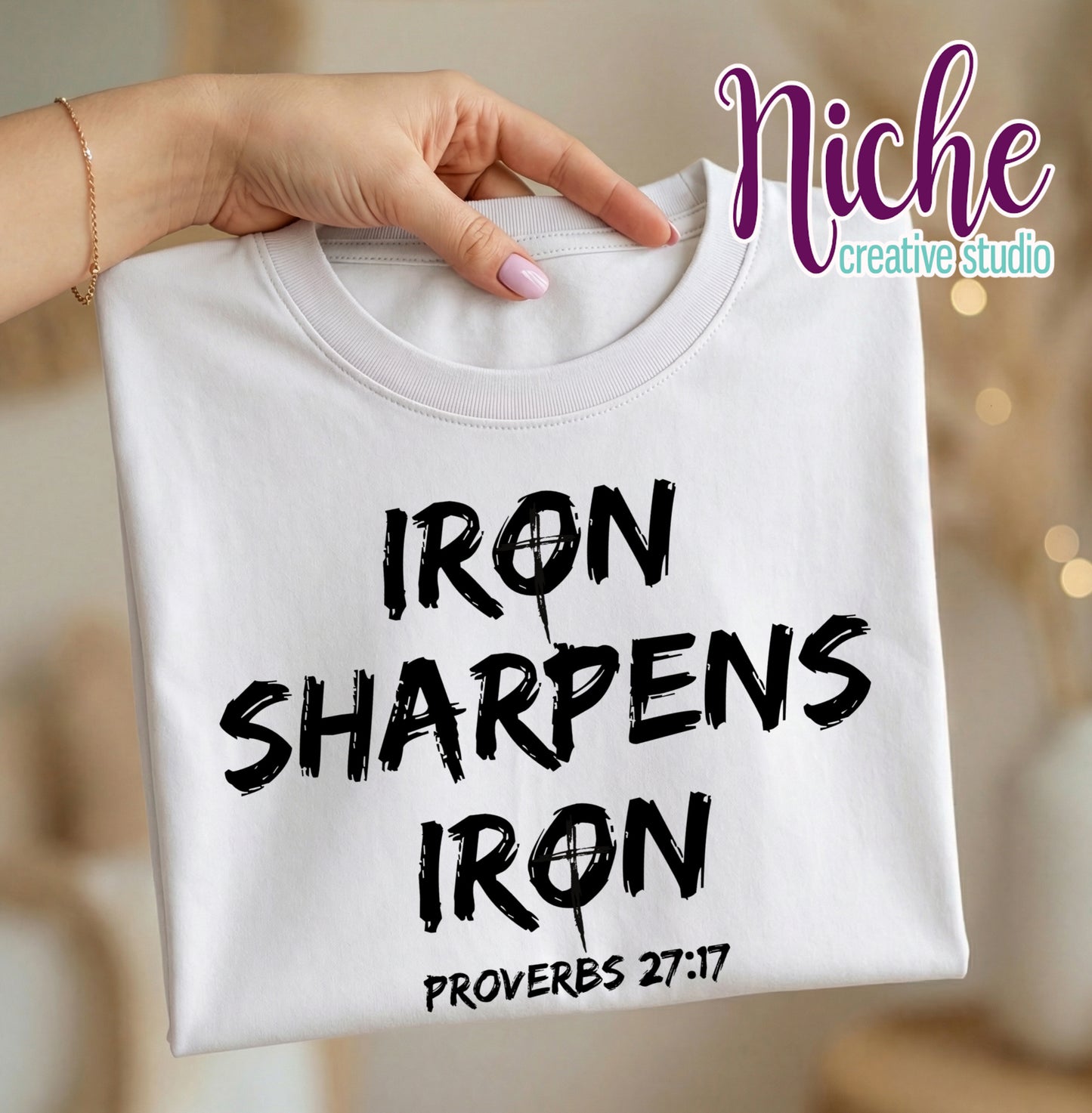 -FAI8577 Iron Sharpens Iron Decal