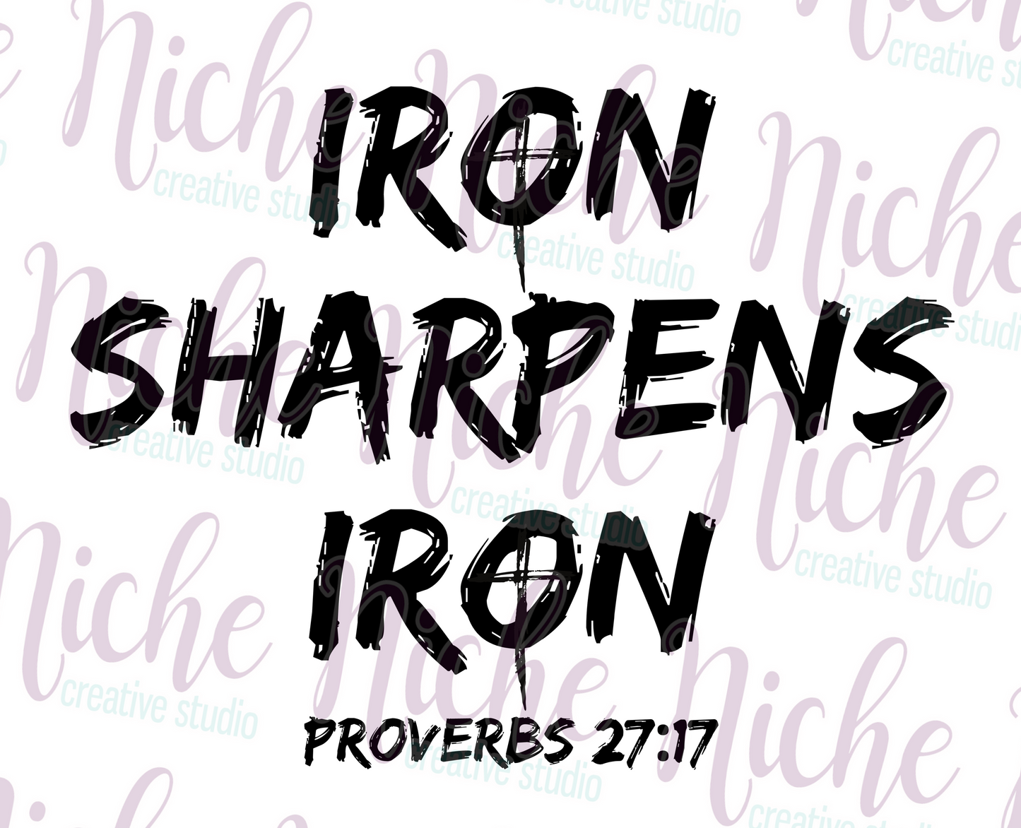 -FAI8577 Iron Sharpens Iron Decal
