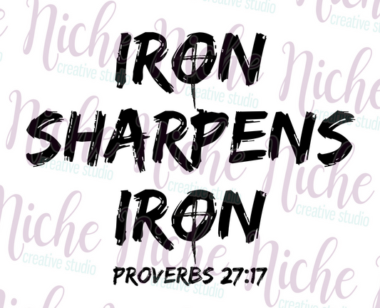 -FAI8577 Iron Sharpens Iron Decal