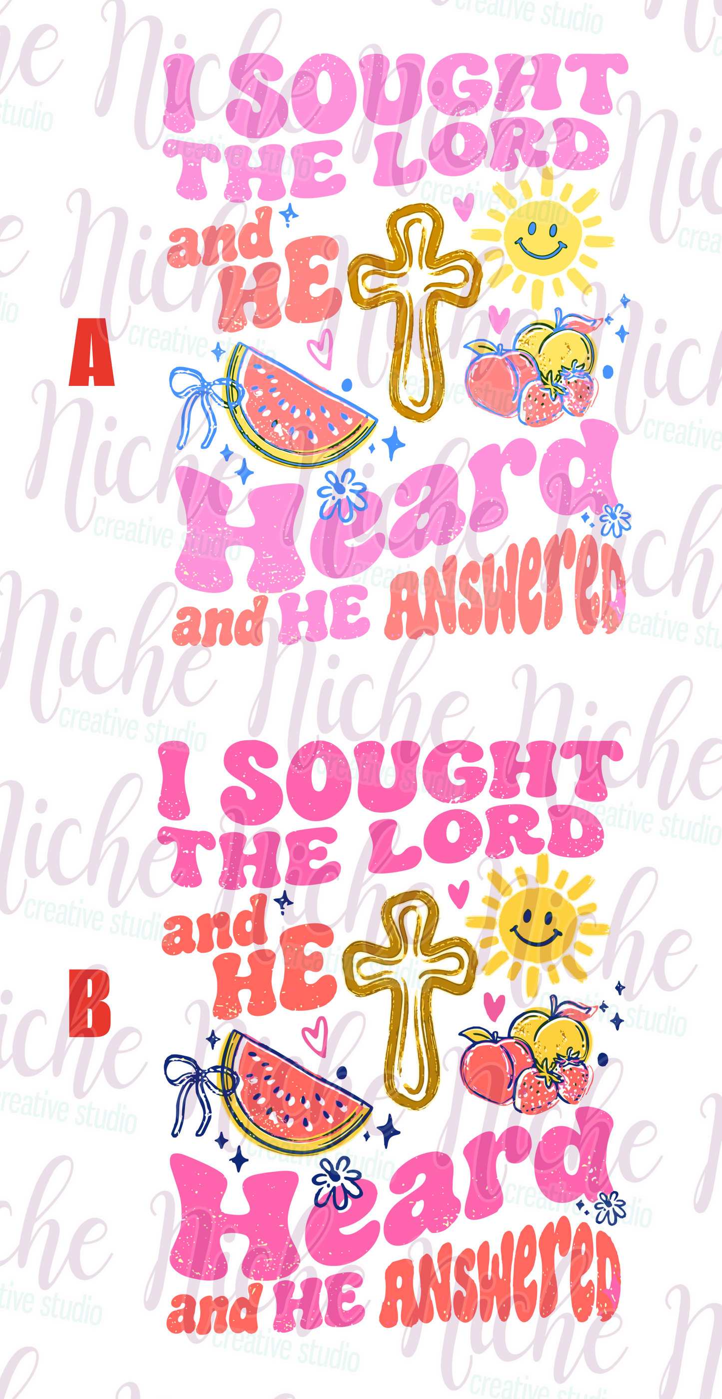 -FAI8580 Sought the Lord Decal