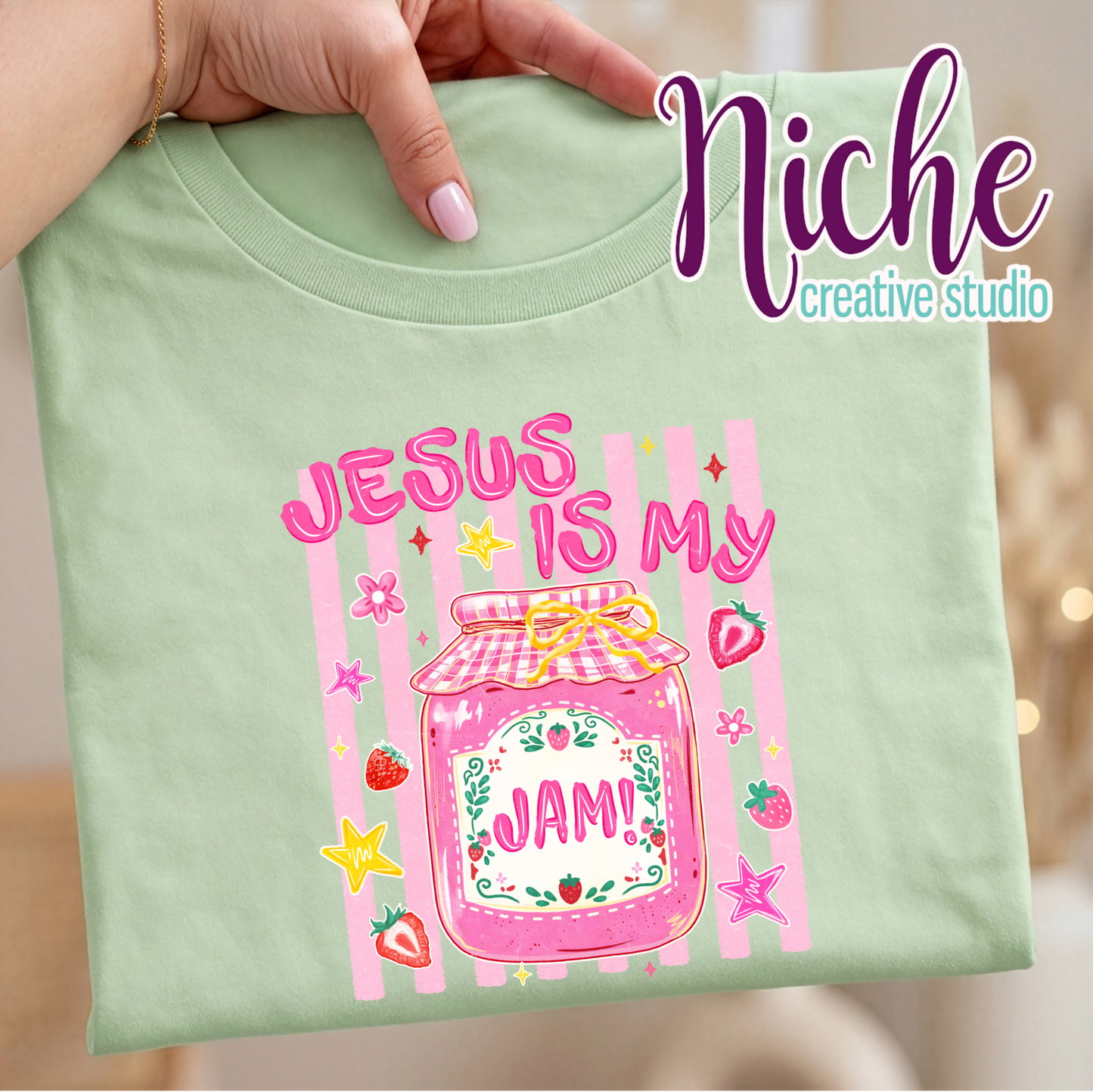 -FAI8582 Jesus is my Jam Decal
