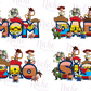 -FAM1654 Friends Family Names Decal
