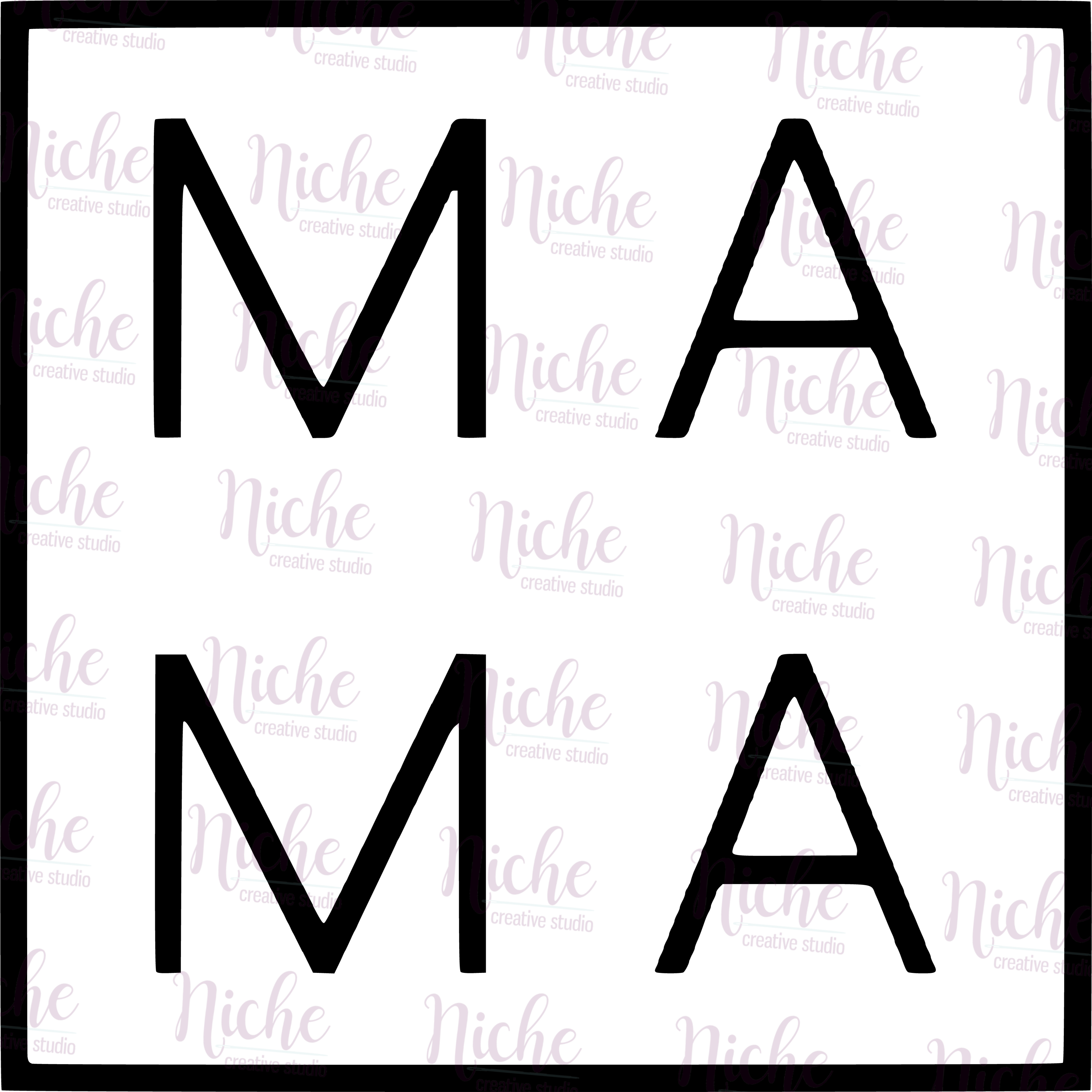 -FAM1753 Mama Box Decal – Niche Creative Studio