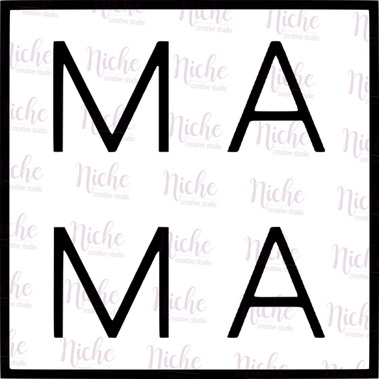 -FAM1753 Mama Box Decal