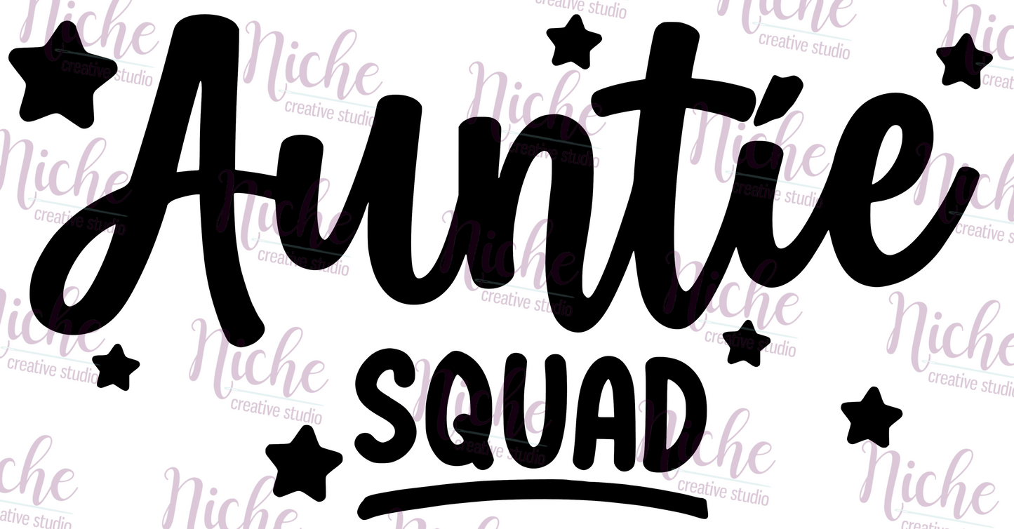 -FAM3053 Auntie Squad Decal