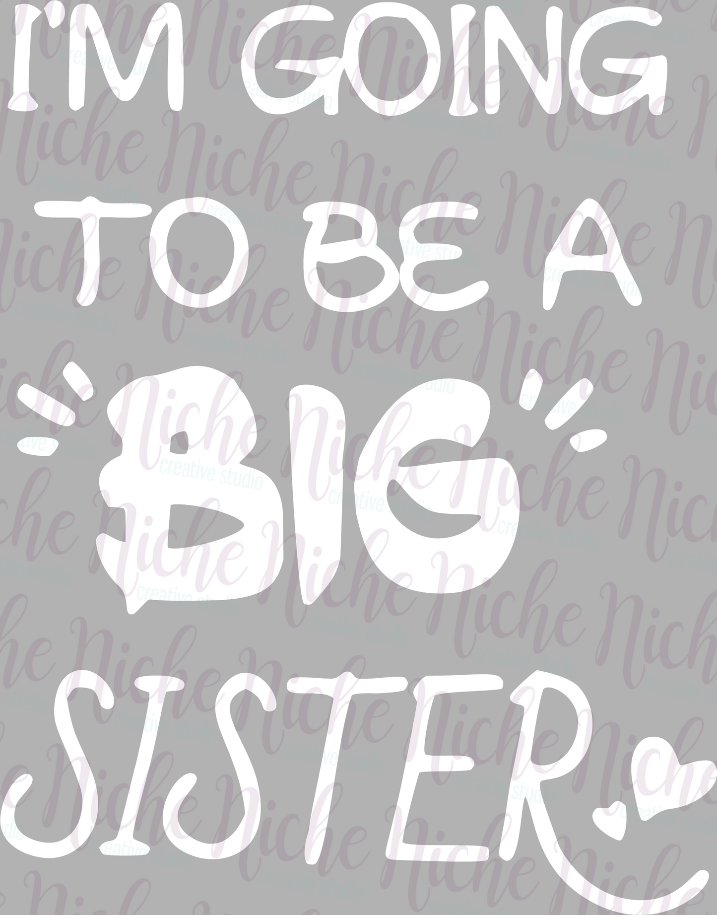-FAM8270 Big Sister Decal