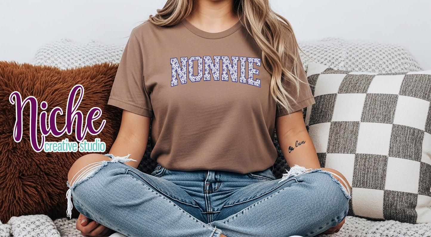 -FAM8309 Nonnie Navy Toile Decal