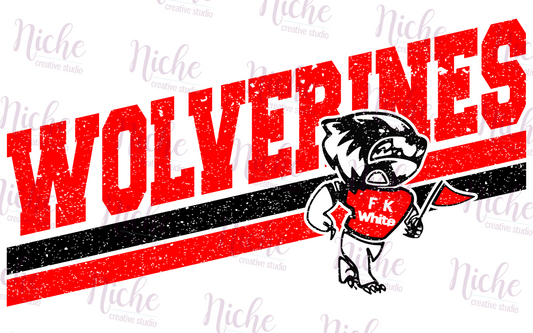 -FKW5106 FK White Wolverines Decal