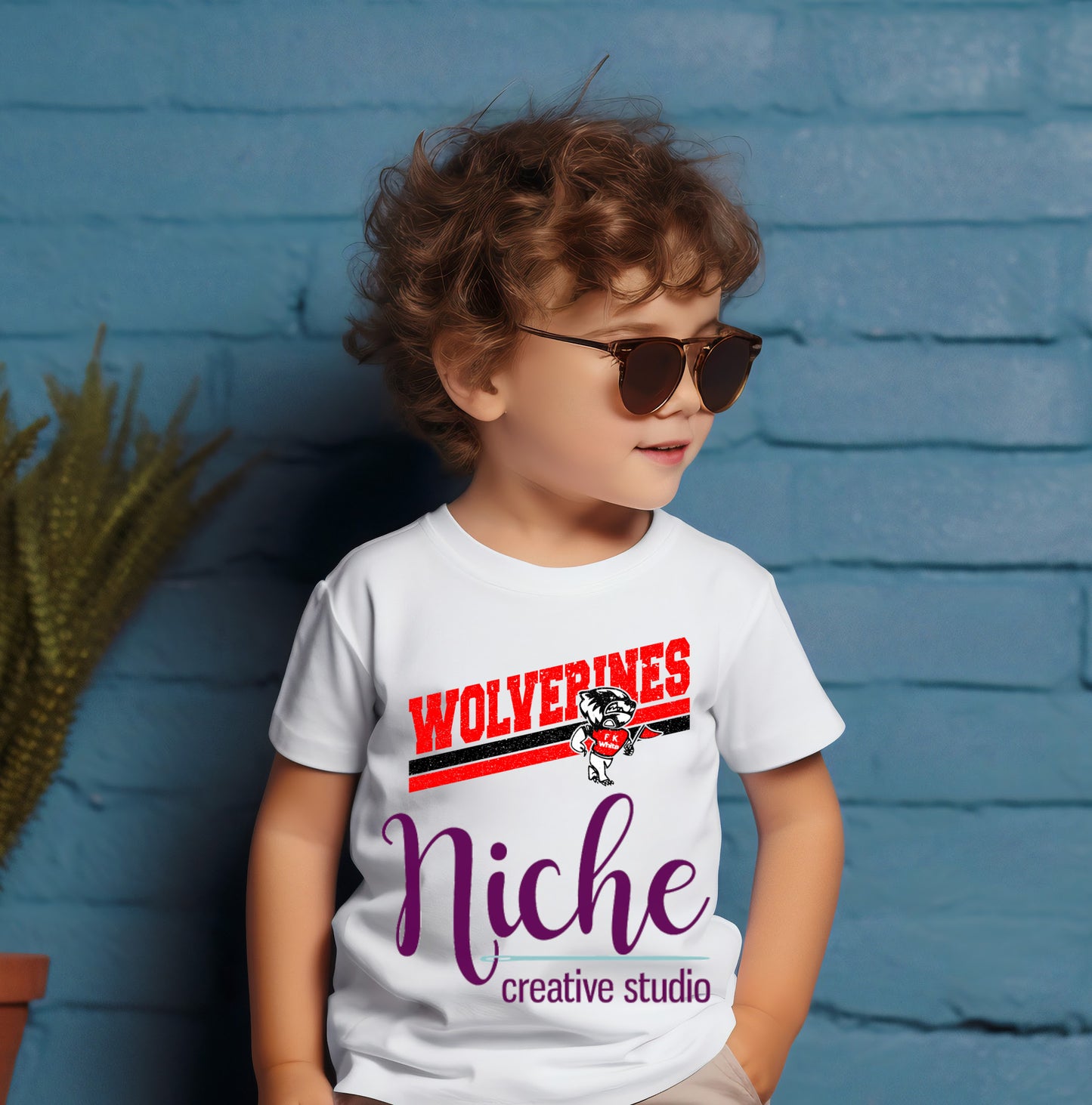 -FKW5106 FK White Wolverines Decal