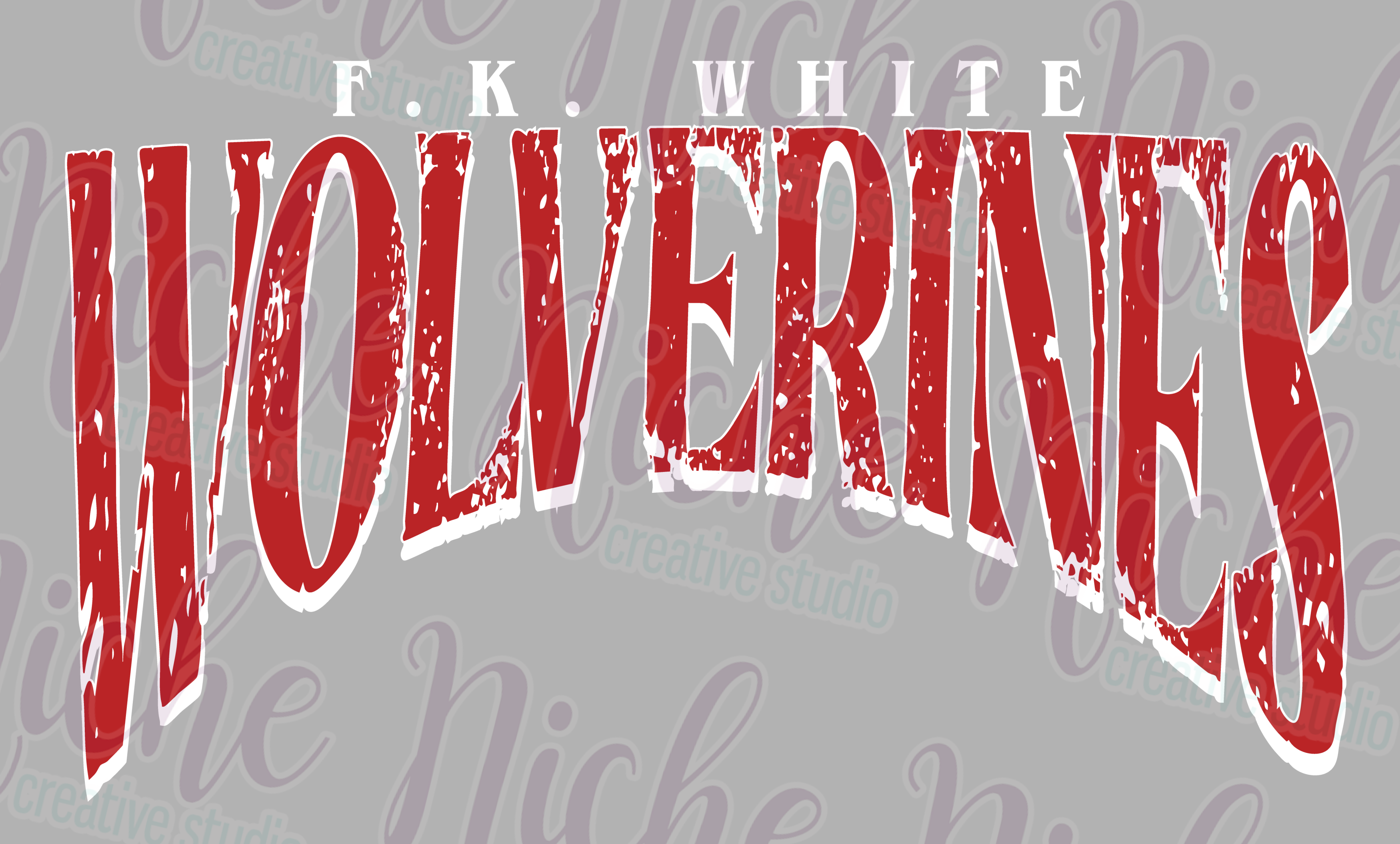 -FKW8004 FK White Wolverines Decal – Niche Creative Studio