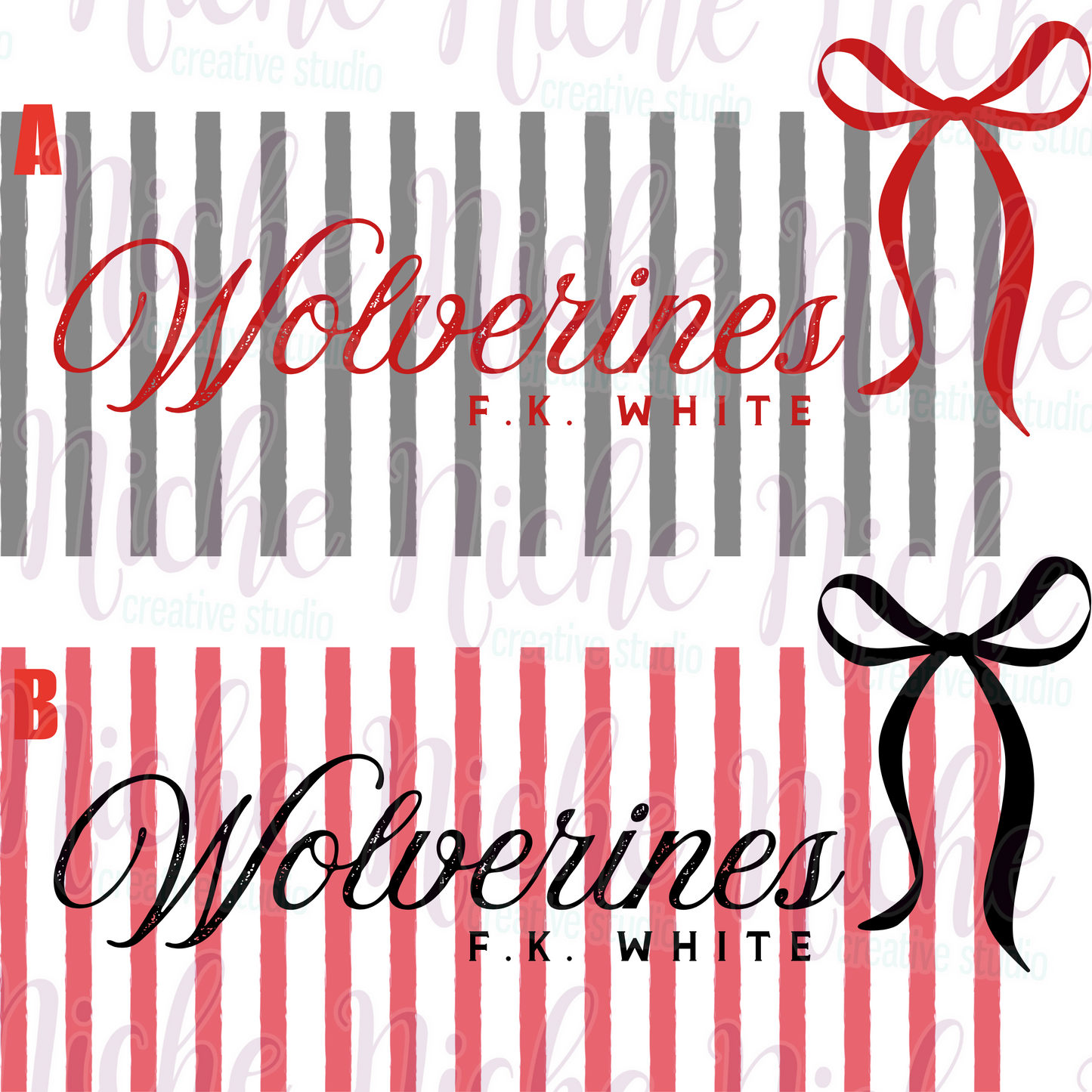 -FKW8311 Wolverines Stripes Decal