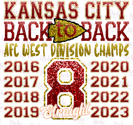 -FOO1578 Kansas City Back to Back Decal