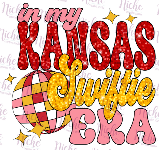 -FOO1583 Kansas Swifite Era Glitter Decal