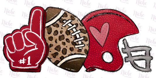 -FOO982 Football Decal