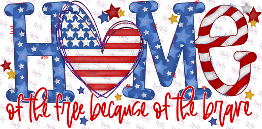 - FOU065 Home of the Free Decal