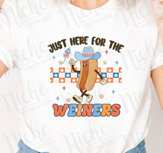 - FOU1897 Just here for the Weiners Decal