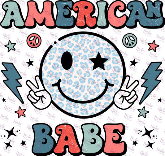 - FOU226 American Babe Smiley Decal